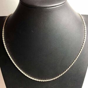 2066 Twisted rope Sterling Italy 925 silver chain necklace 9.2 grams 20"